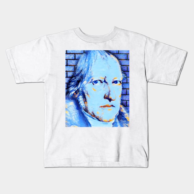 Georg Wilhelm Friedrich Hegel Portrait | Georg Wilhelm Friedrich Hegel Artwork | Georg Wilhelm Friedrich Hegel Painting 14 Kids T-Shirt by JustLit